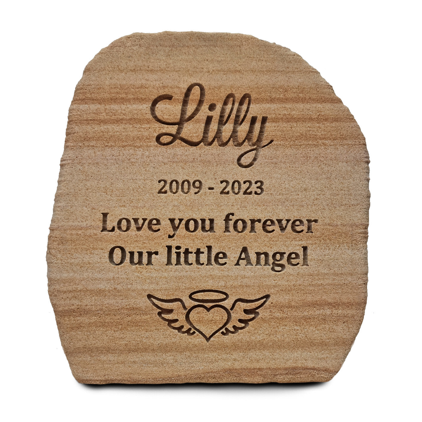 Natural Cut Sandstone Memorial - Tall