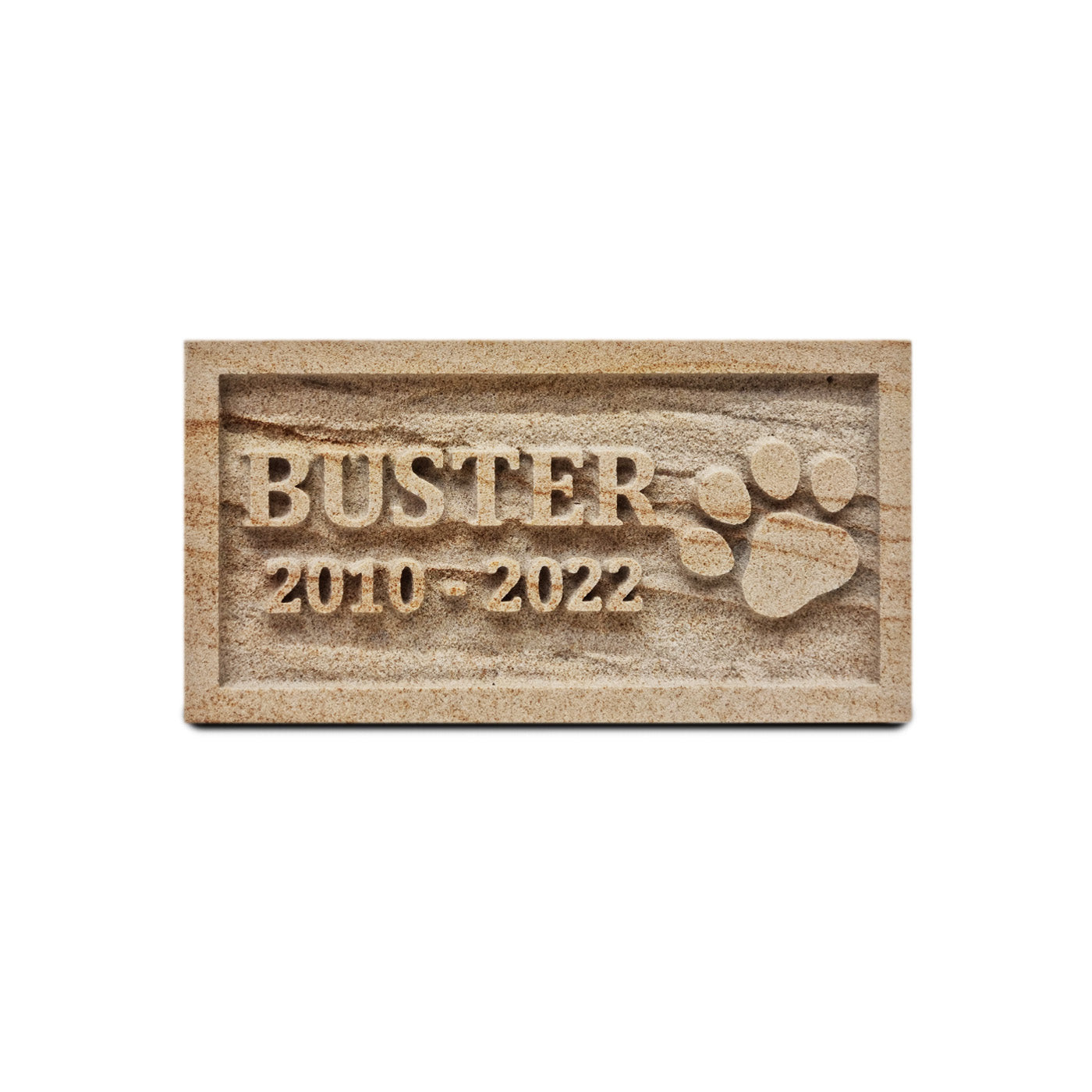 Base Relief Sandstone Memorial - Natural (Small)