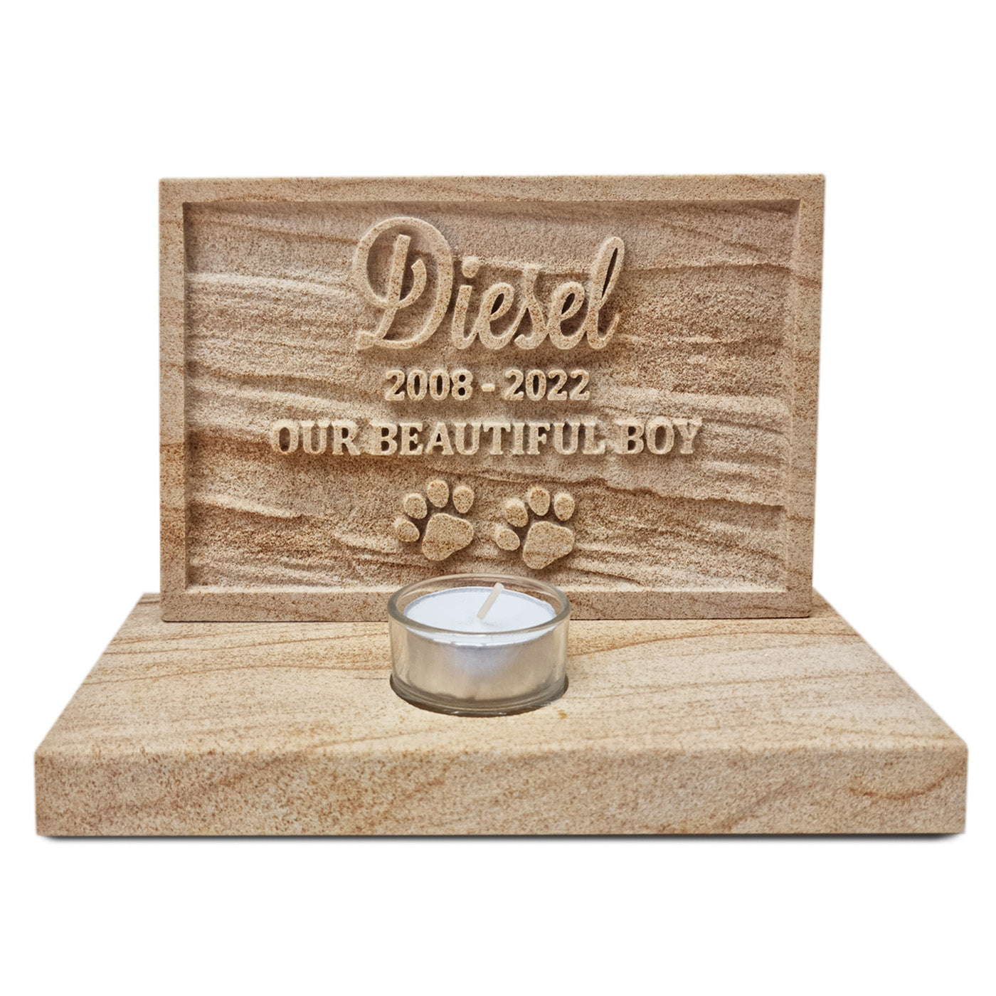 Base Relief Sandstone - Candle Memorial