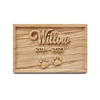 Base Relief Sandstone Memorial - Natural (Medium)