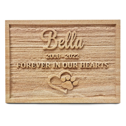 Base Relief Sandstone Memorial - Natural (Large)