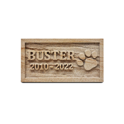 Base Relief Sandstone Memorial - Natural (Small)